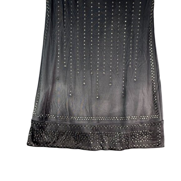 BCBGMaxazria Agate Lyris Beaded Sleeveless Mini Cocktail Dress Gray Size S NWT - Picture 5 of 14